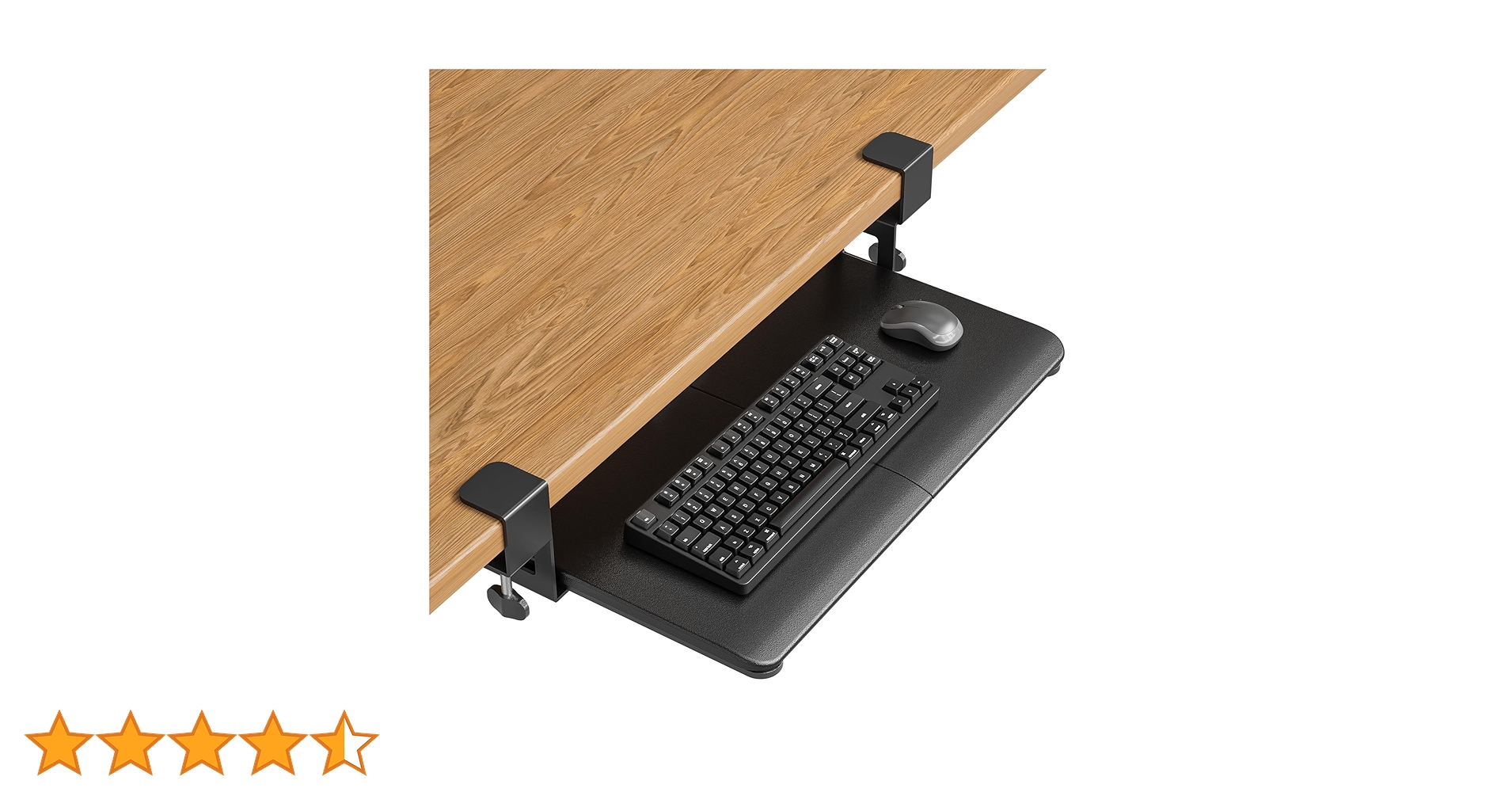 Amazon | BONTEC キーボードトレイ デスク 後付け 引き出し 人間工学